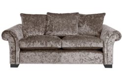 HOME Glitz Large Fabric Sofa - Mink